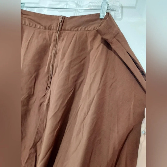 Unique Vintage Brown Briella Flare Skirt in Size 1X / 16 - Picture 10 of 13